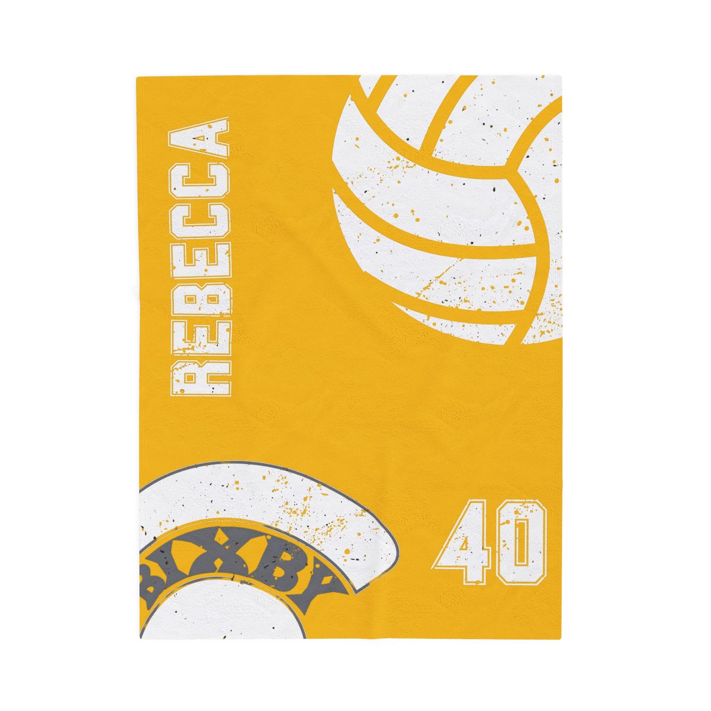 Spartan Volleyball Velveteen Plush Blanket - Customized