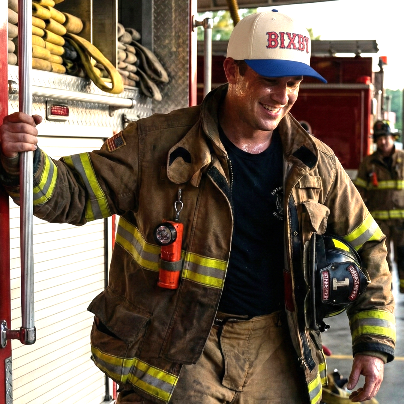 Bixby Ornate Script Lettering Embroidered Mid-Profile Cap