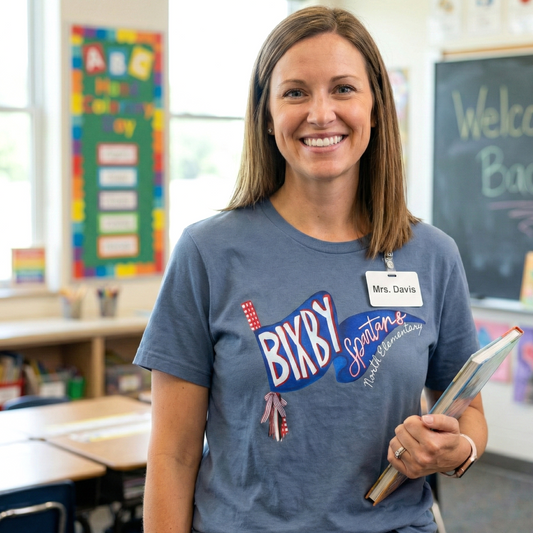 Bixby Spartans Personalized Bixby Spartans Pennant Softsyle T‑ Tee