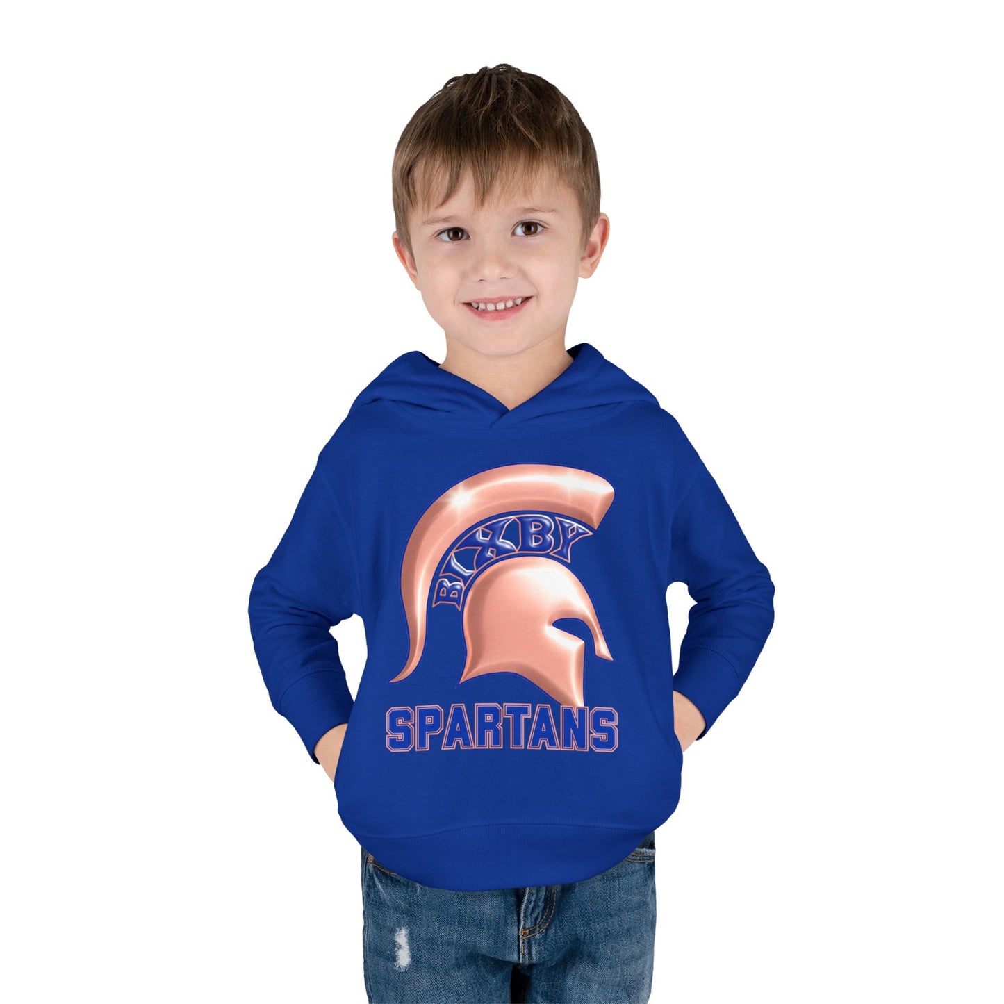 Bixby Spartans Metallic Rose Gold Toddler Rabbit Skins Hoodie