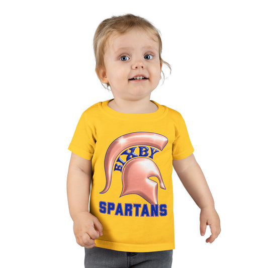 Bixby Spartans Metallic Rose Gold Toddler Tee