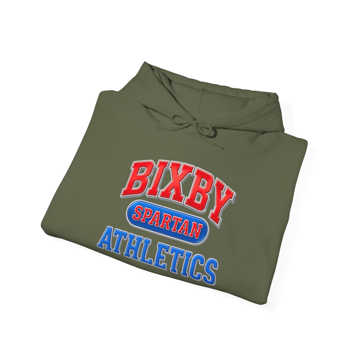 Bixby Spartan Athletics Metallic Gildan Hoodie