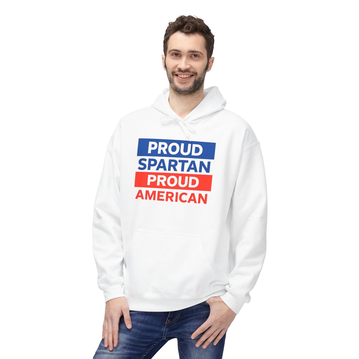 Proud Spartan Proud American Gildan Hoodie