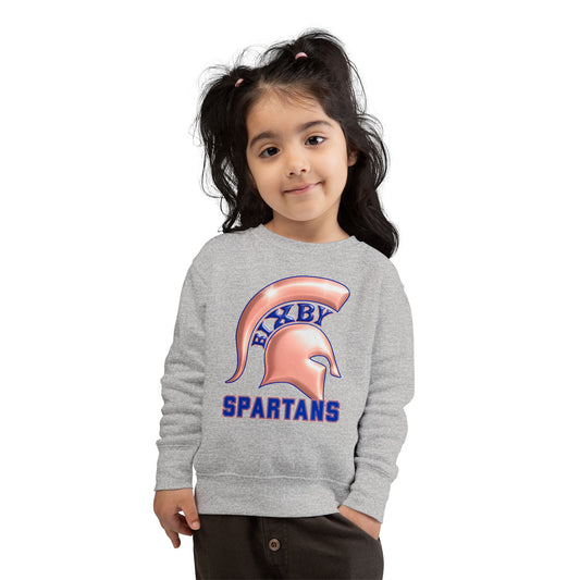Bixby Spartans Metallic Rose Gold Toddler Rabbit Skins Sweatshirt