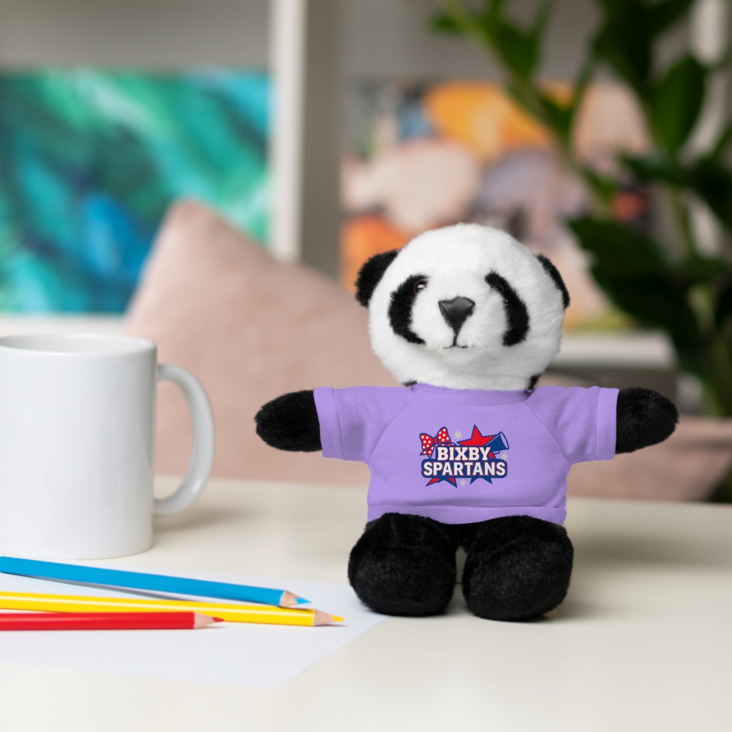Spartan Cheer Stuffed Animal Logo