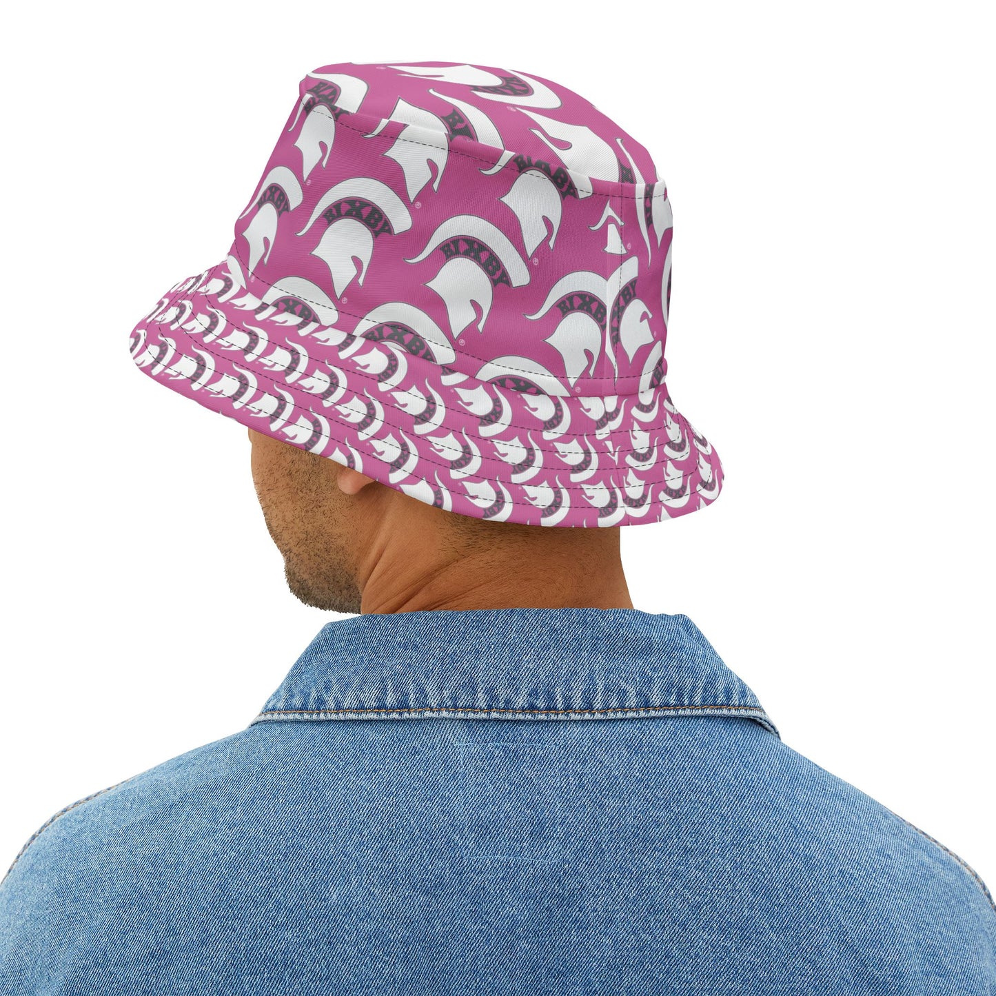 Spartan White Logo Bucket Hat