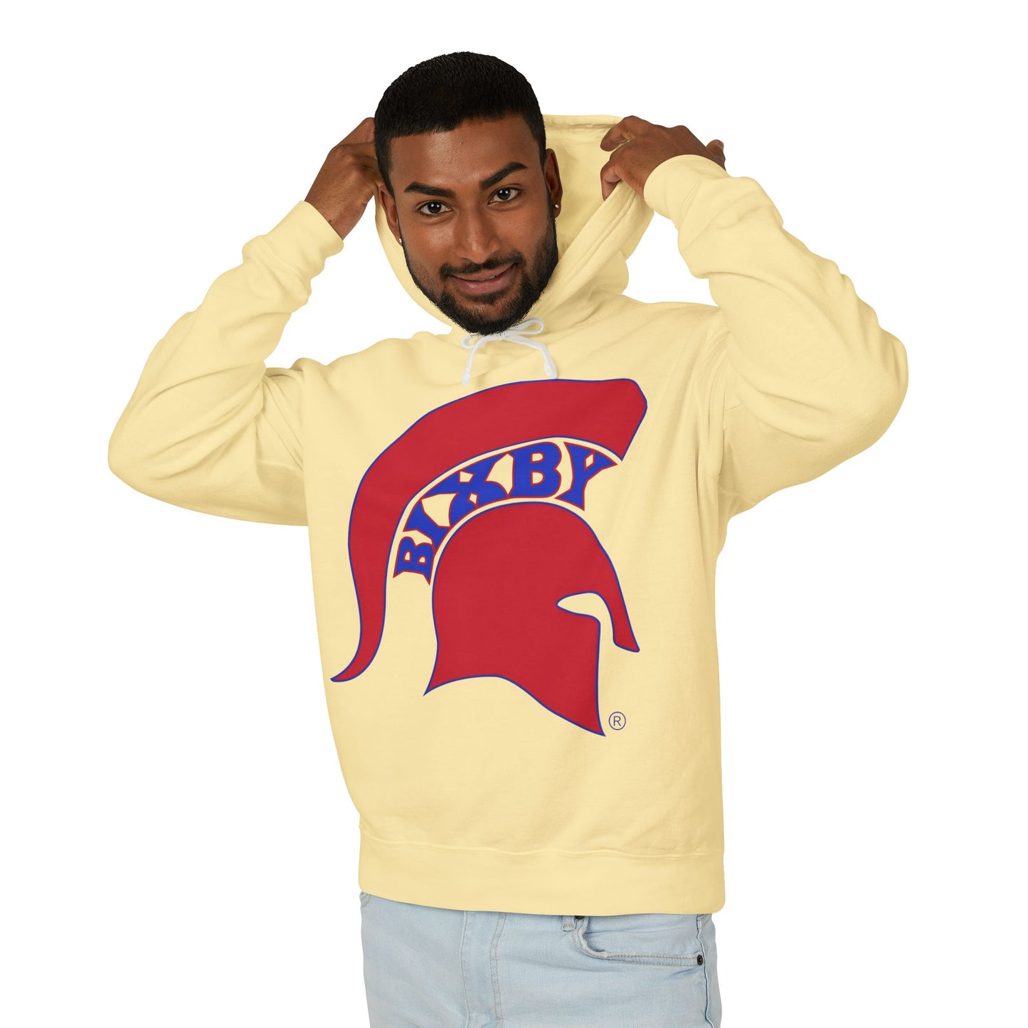 Bixby Spartan Red Logo Comfort Colors Hoodie
