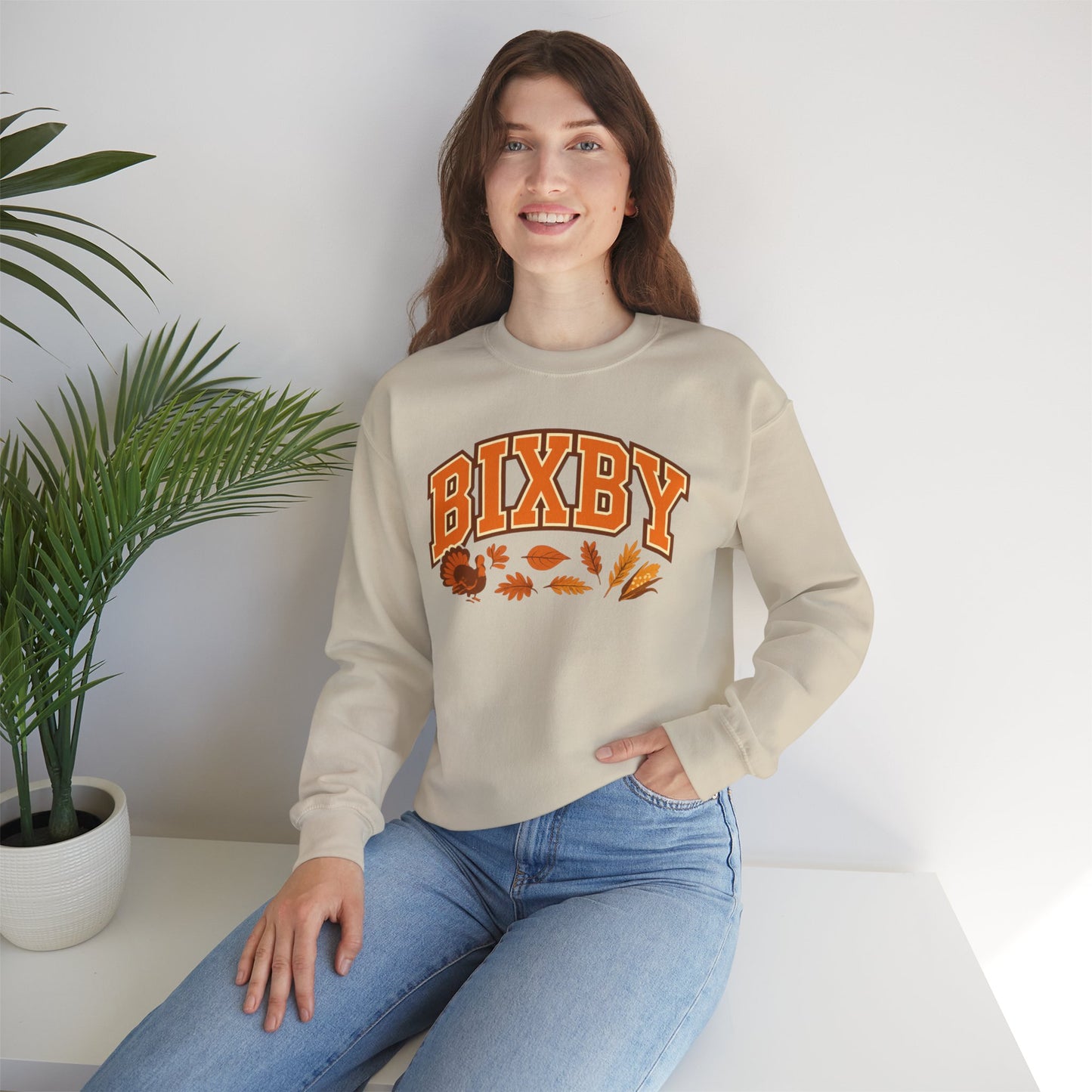 Bixby Holiday Vibes Gildan Sweatshirt