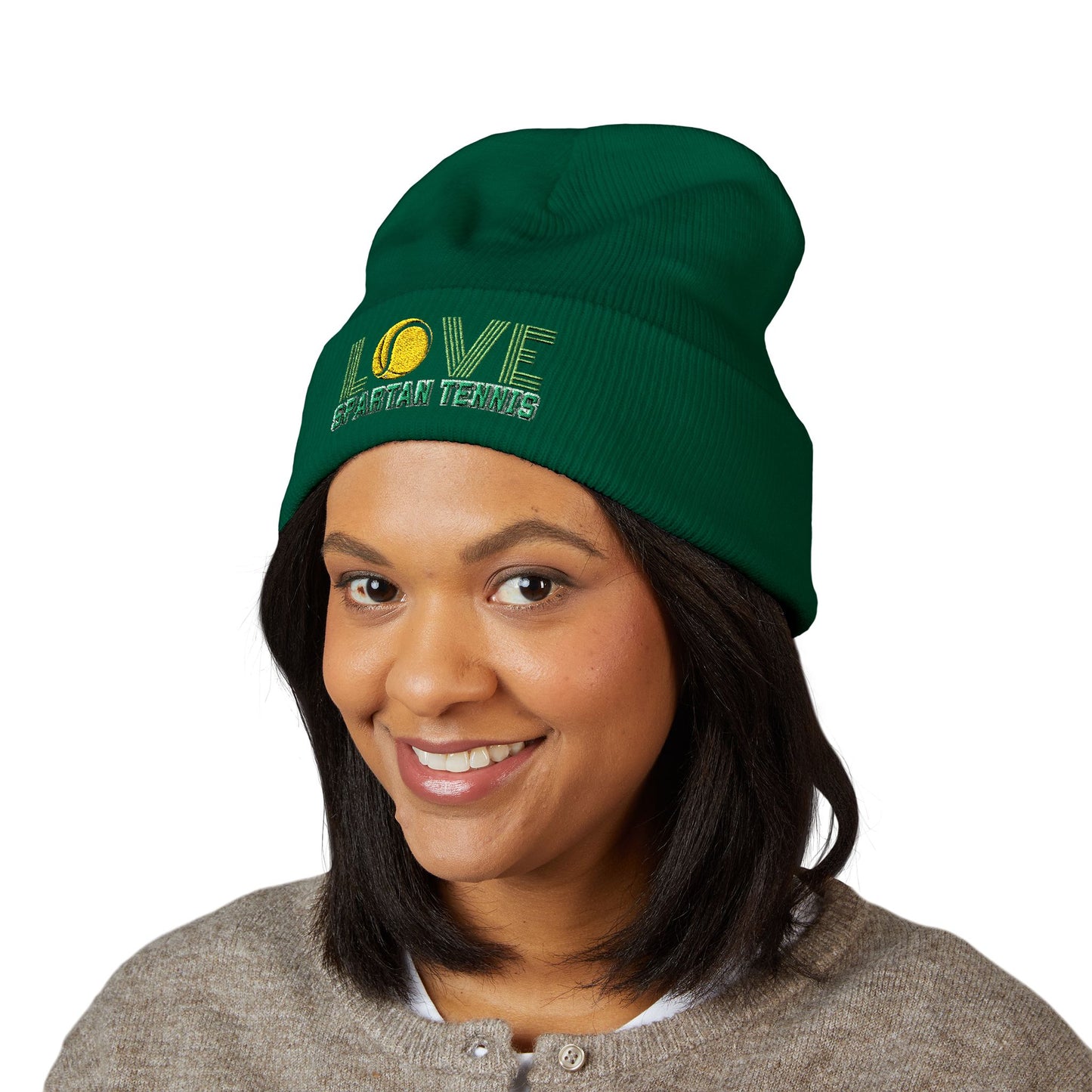 Bixby Spartan Tennis Embroidered Beanie