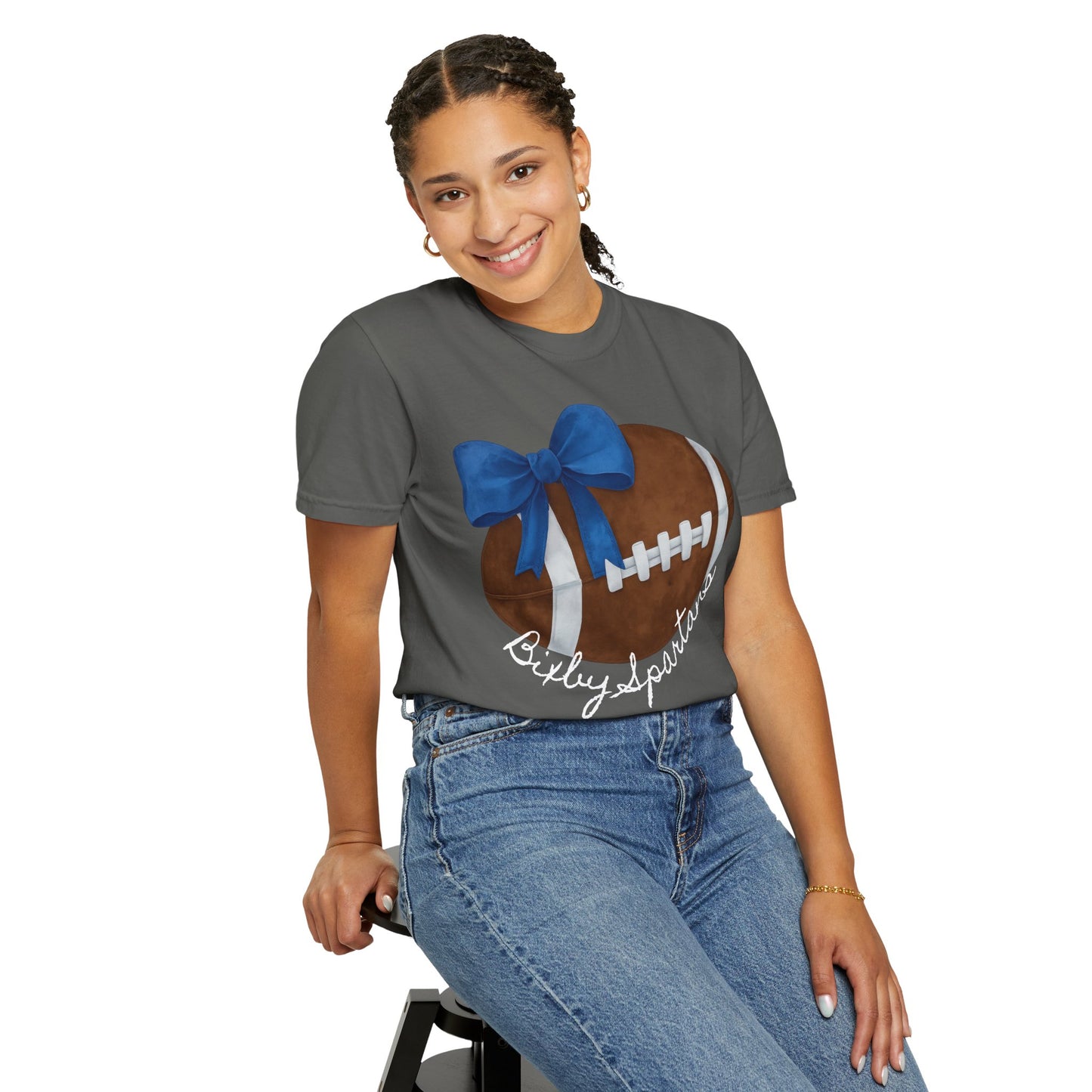 Cheer and Football Comfort Colors Tee