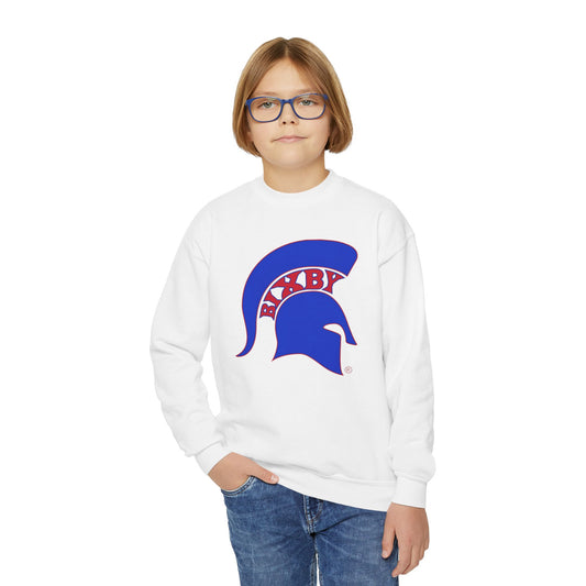 Spartan Blue Logo Youth Gildan Sweatshirt