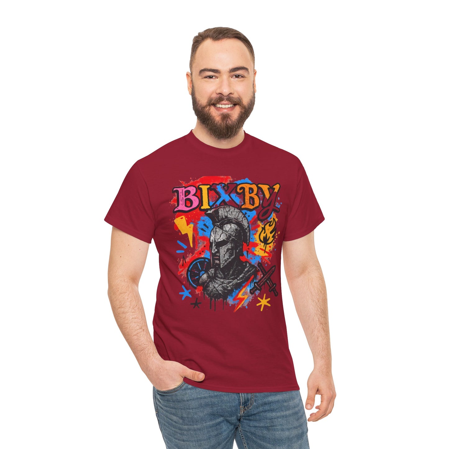 Bixby Spartan Graffiti Chaos Gildan Tee