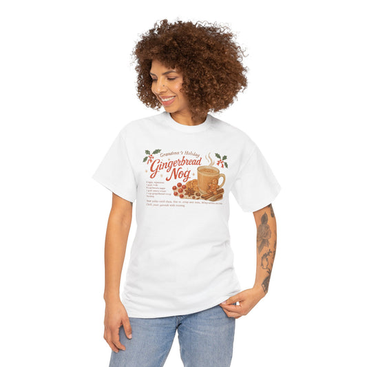 Gingerbread Nog Recipe Tee Holiday Cookie Mug Graphic