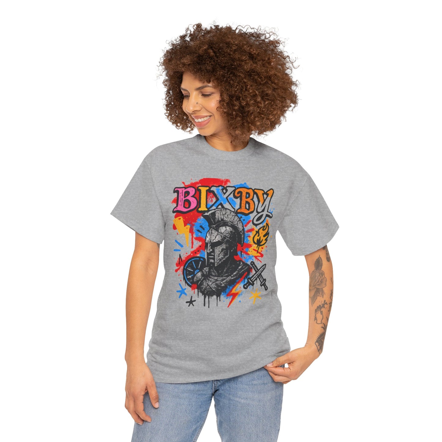 Bixby Spartan Graffiti Chaos Gildan Tee