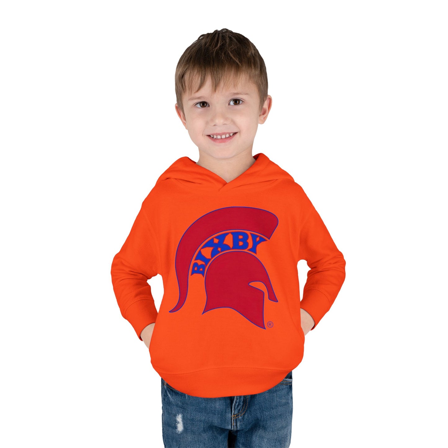 Bixby Spartans Blue Logo Toddler Rabbit Skins Hoodie