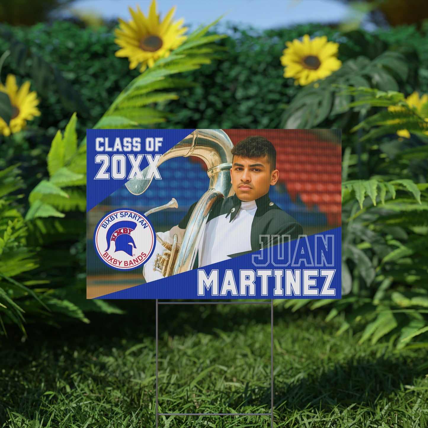 Bixby Spartan Bands Yard Sign