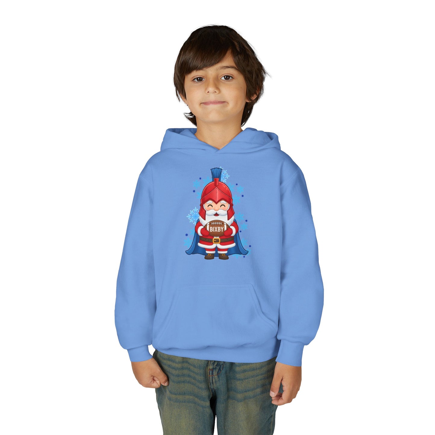 Spartan Football Santa Youth Gildan Hoodie