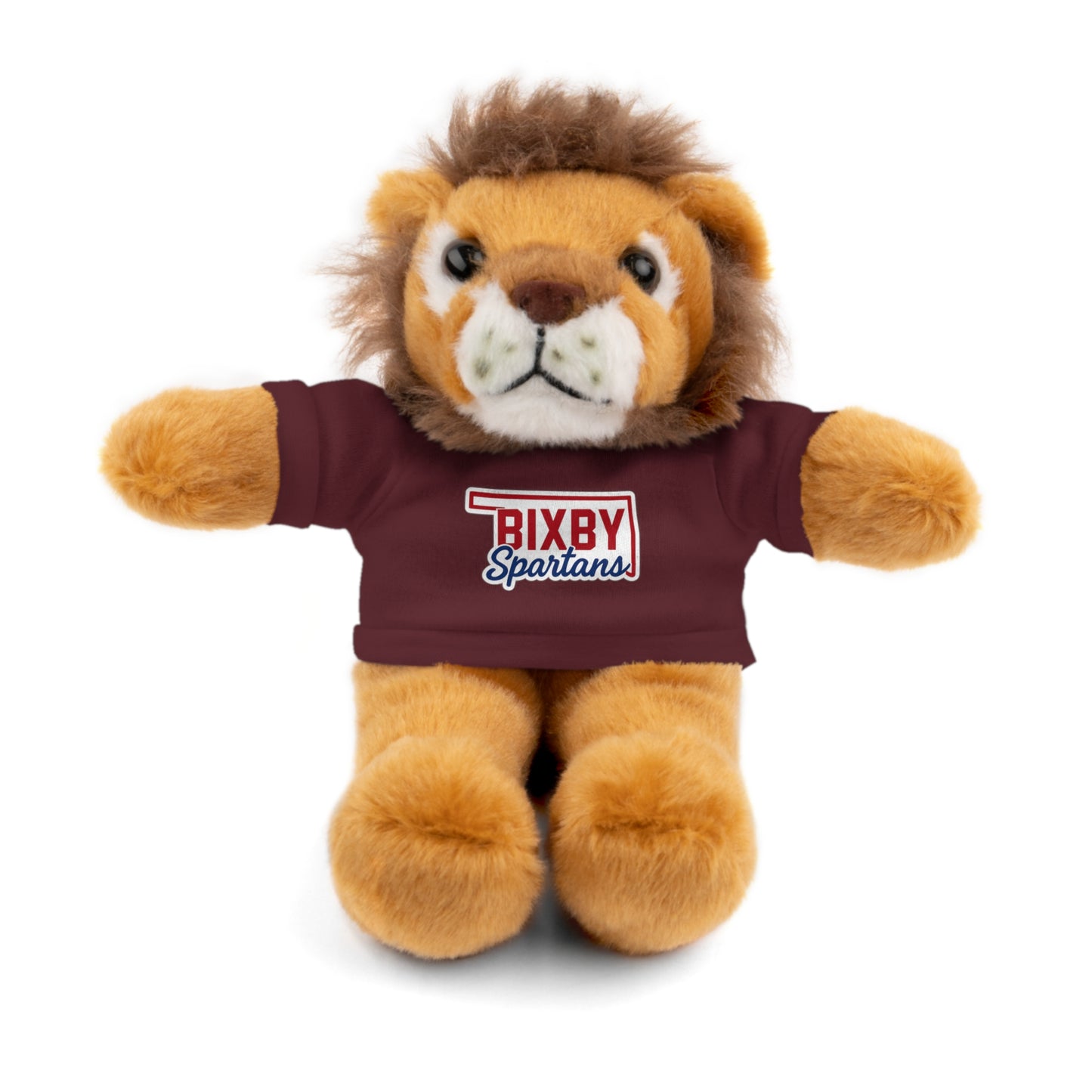 Bixby Oklahoma Spartan Stuffed Animal Logo