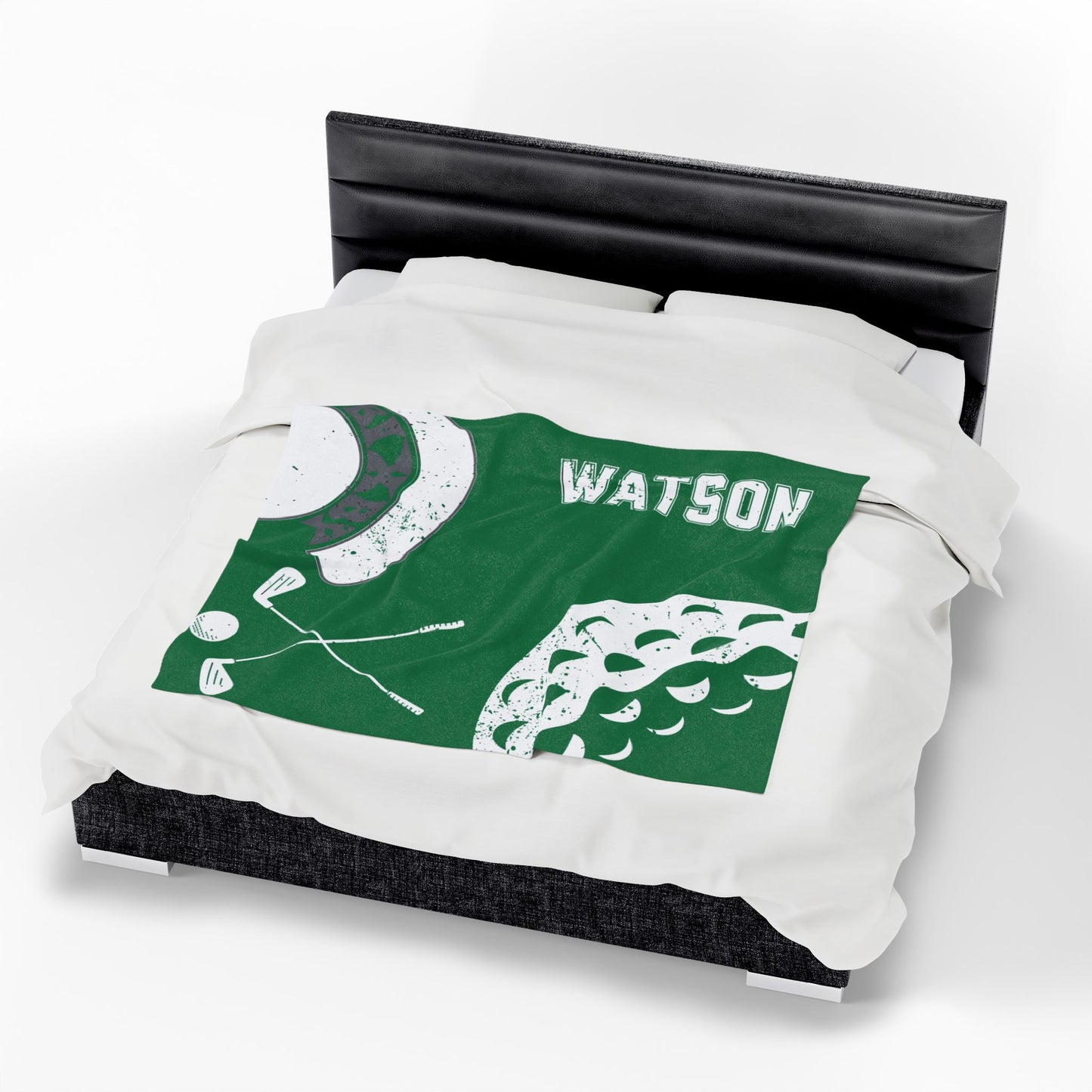 Spartan Golf Velveteen Plush Blanket - Customized