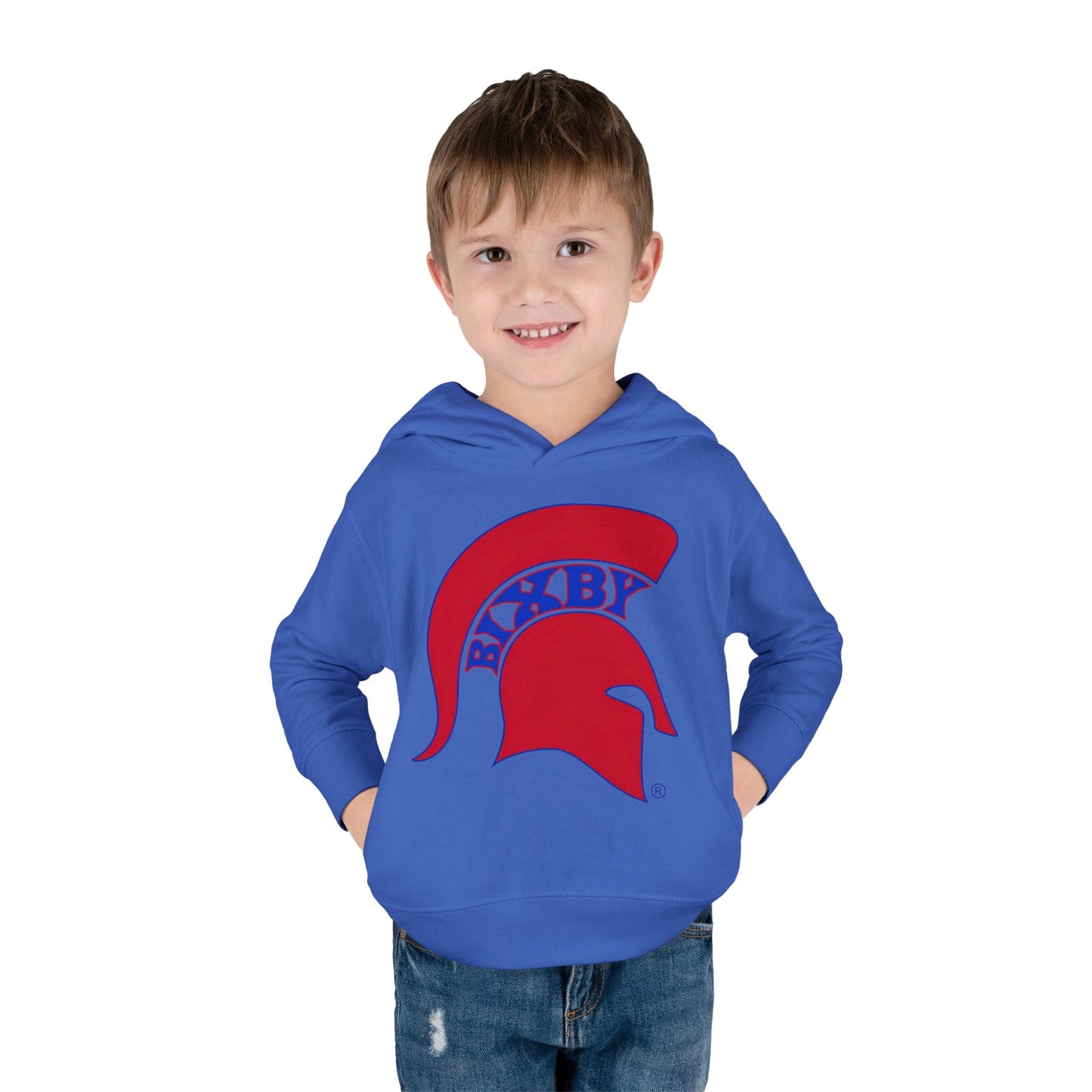 Bixby Spartans Blue Logo Toddler Rabbit Skins Hoodie