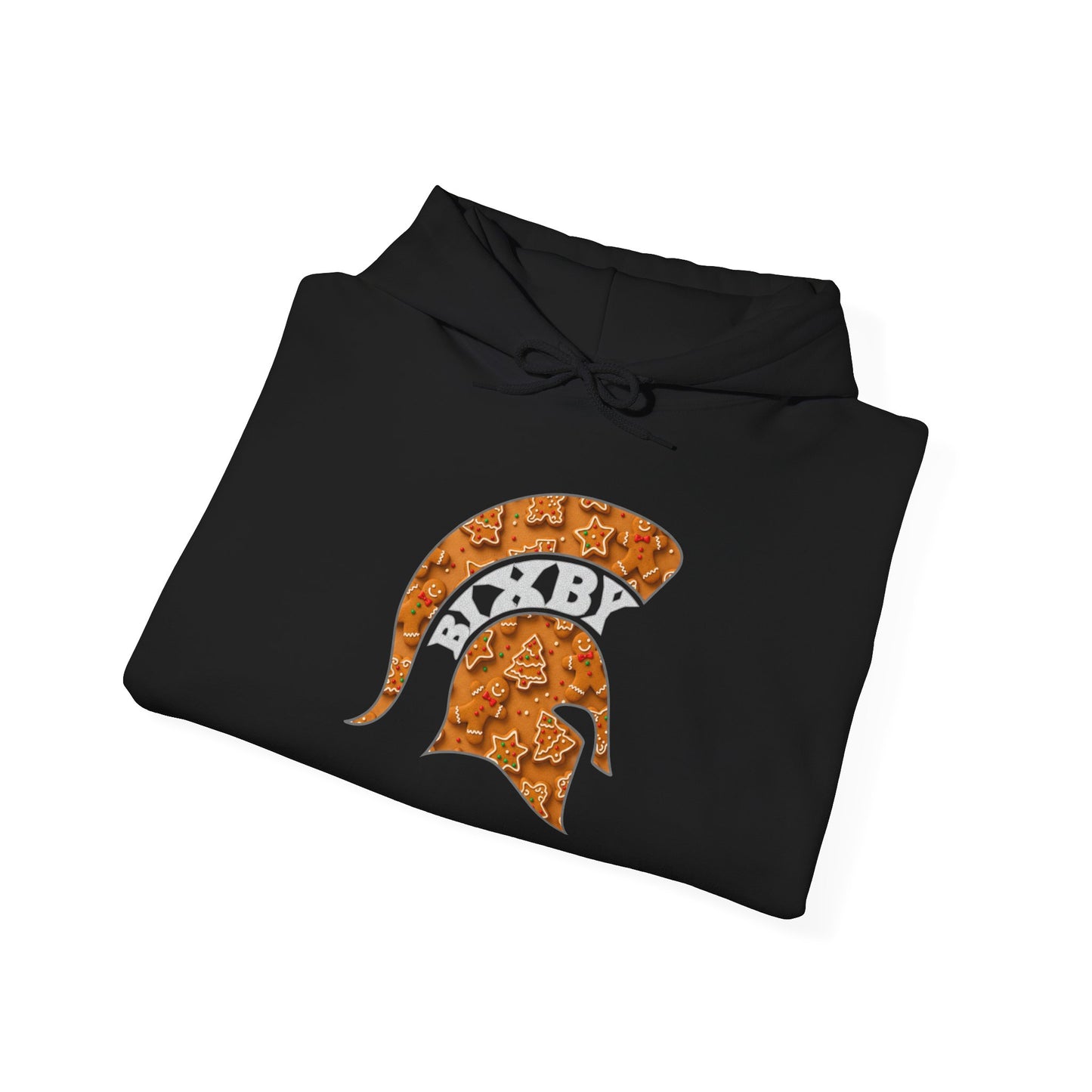 Bixby Spartan Gingerbread Gildan Hoodie