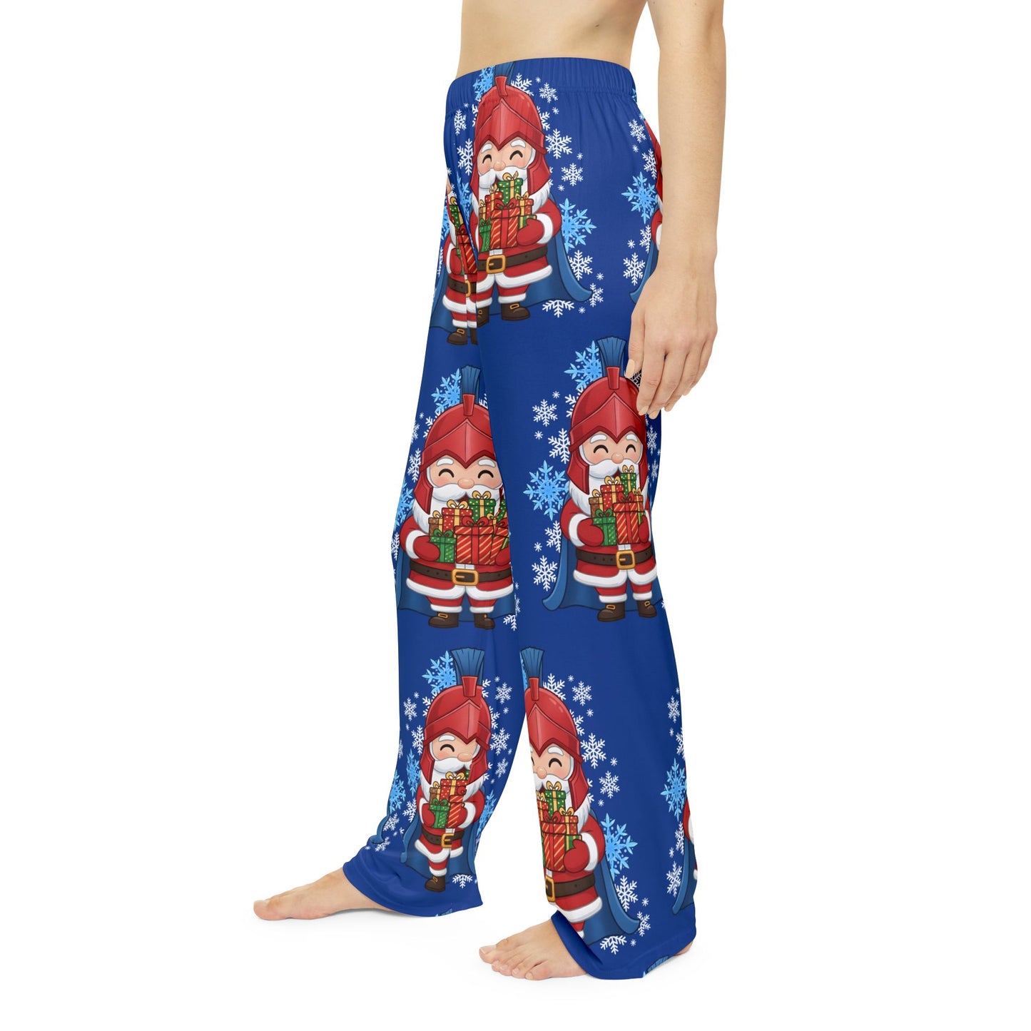 Spartan Santa Women's Blue Pajama Bottoms