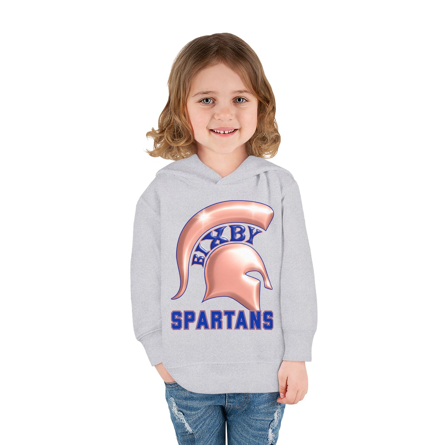 Bixby Spartans Metallic Rose Gold Toddler Rabbit Skins Hoodie