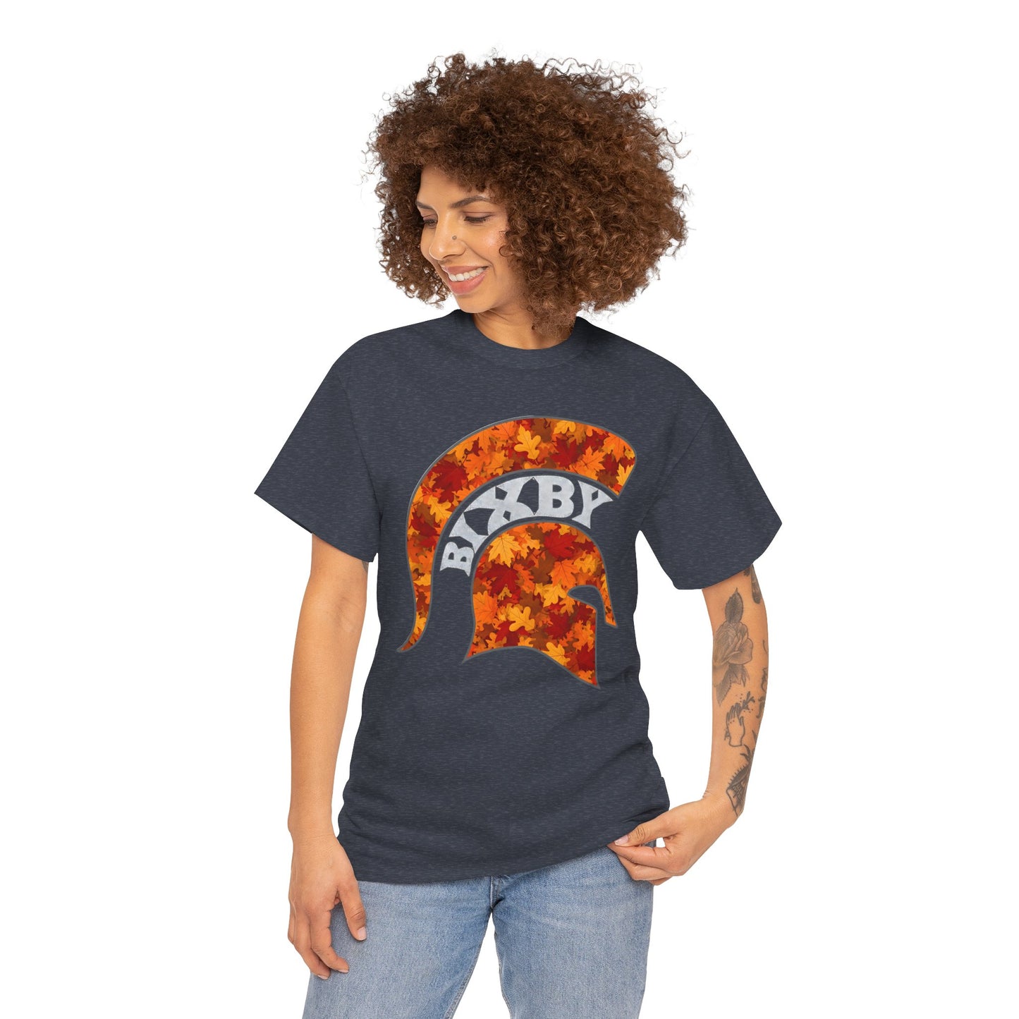Bixby Spartan Fall Helmet Gildan Tee