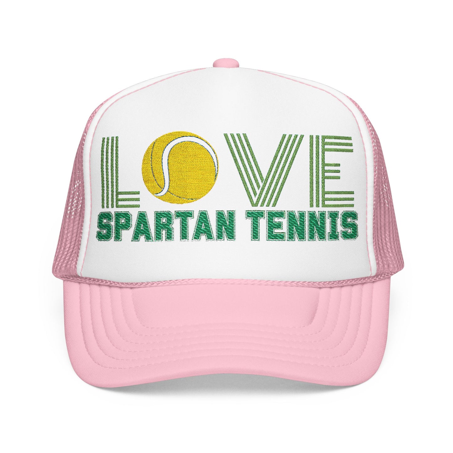 Bixby Spartan Tennis Embroidered Foam Trucker Hat