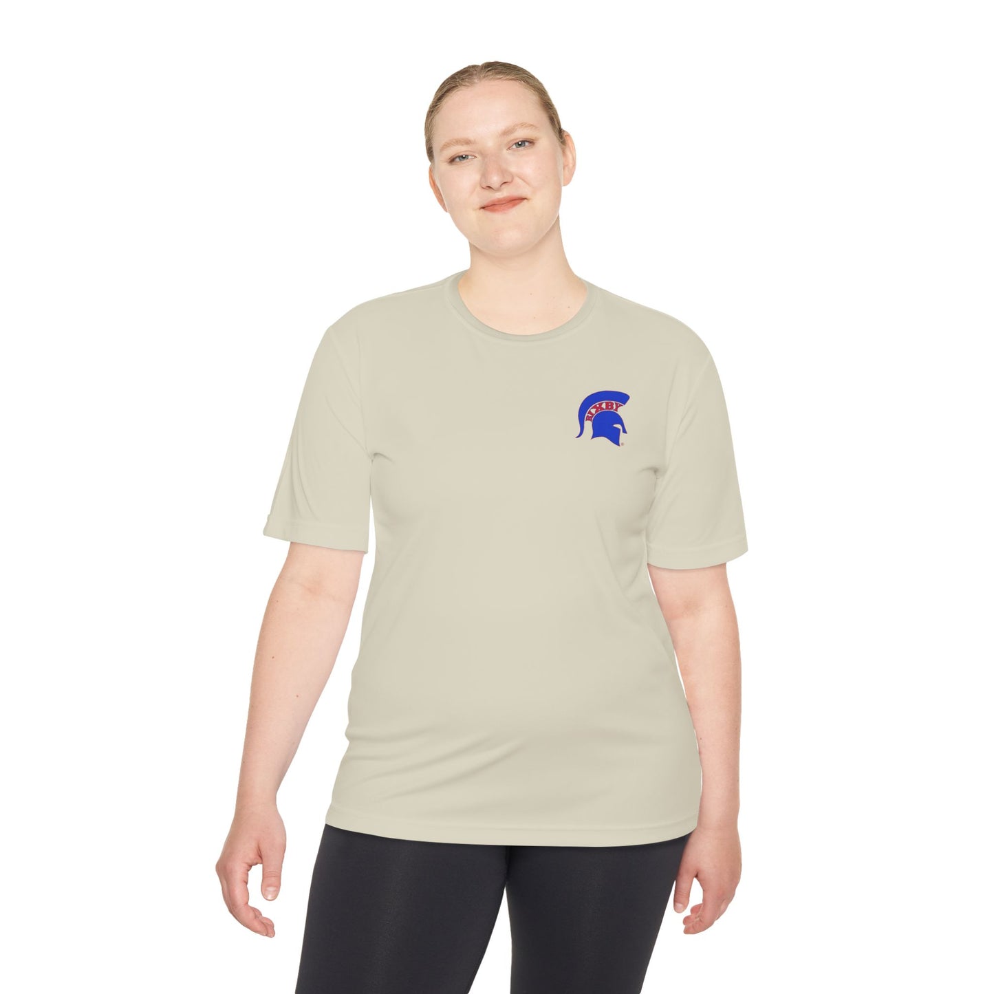 Spartan Blue Logo Adult Sport-Tek Tee
