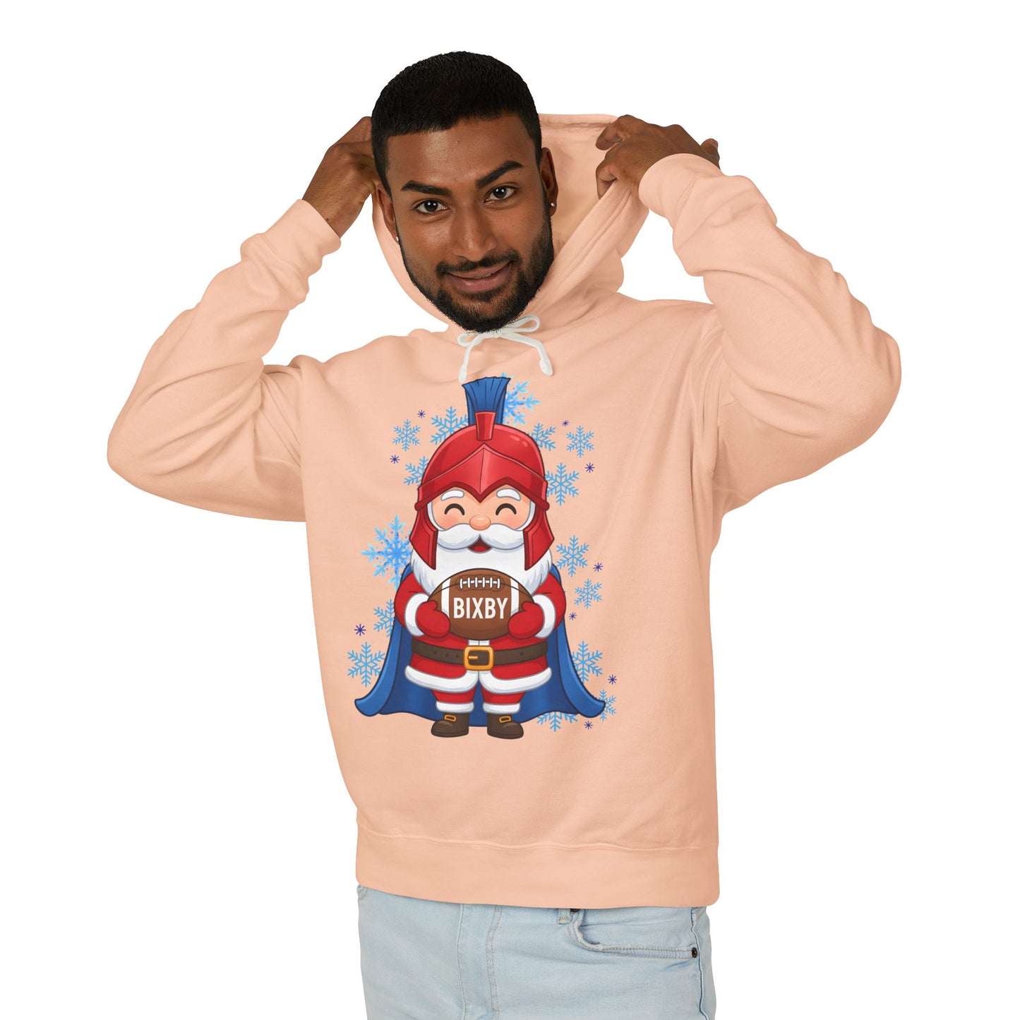 Spartan Football Santa Premium Comfort Colors Hoodie