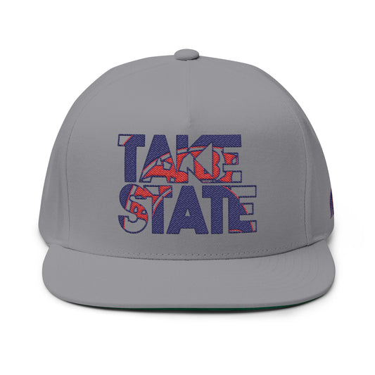 Bixby Spartan Take State Embroidered Flat Bill Hat