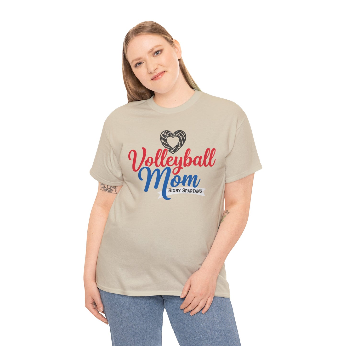 Bixby Spartan Volleyball Mom Tee