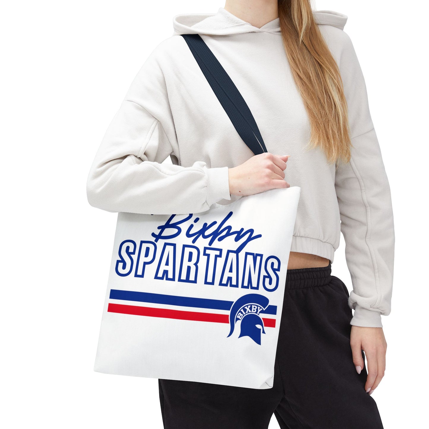 Bixby Spartans Polyester Tote Bag