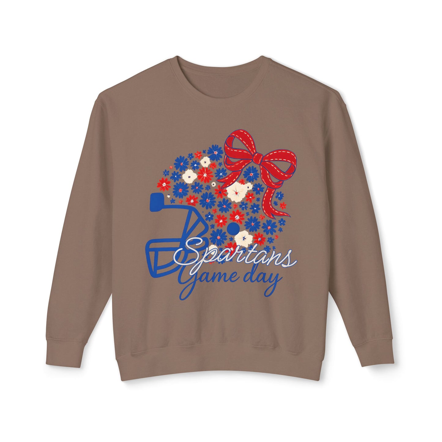 Spartans Floral Helmet Premium Comfort Colors Sweatshirt