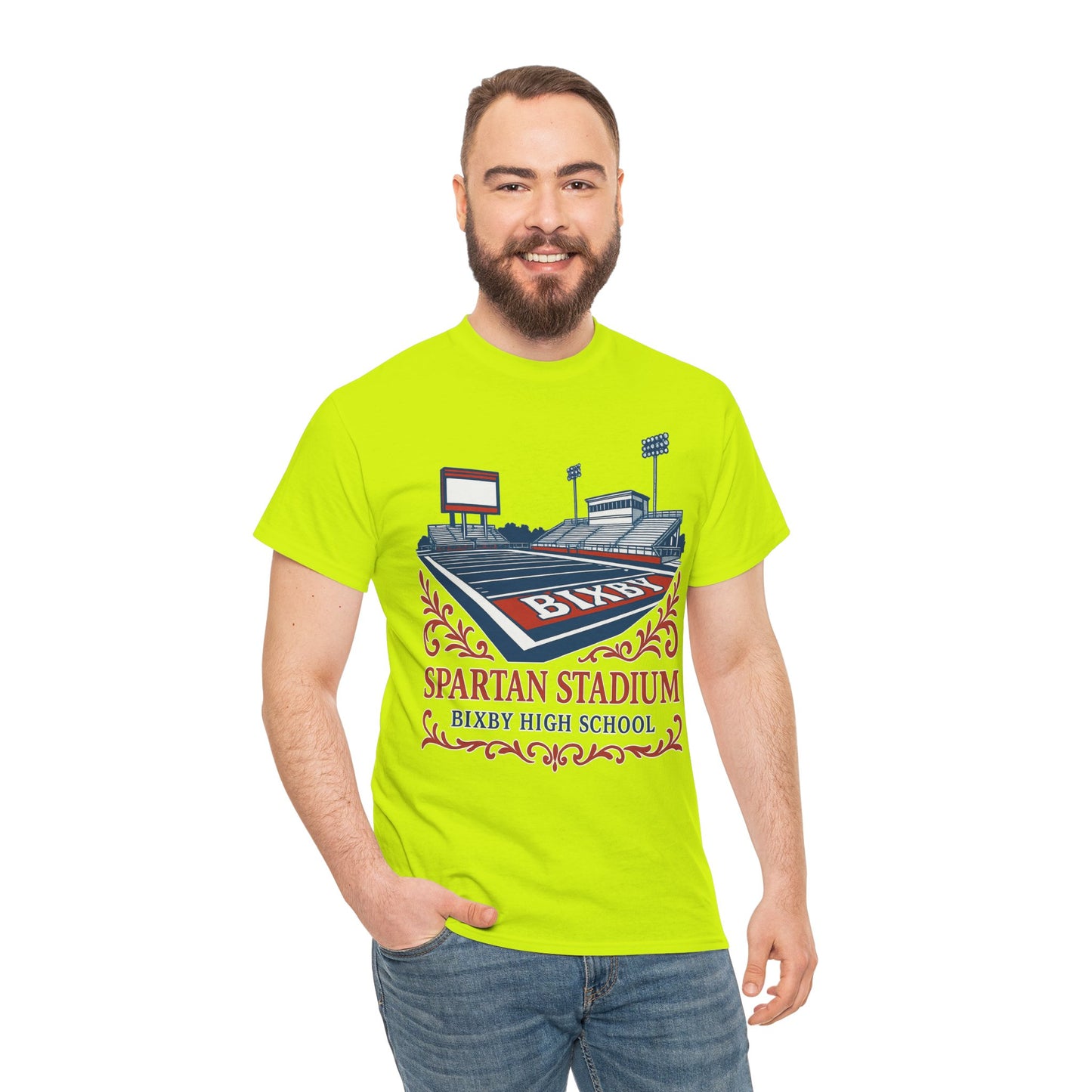 Ornate Spartan Stadium Gildan Tee