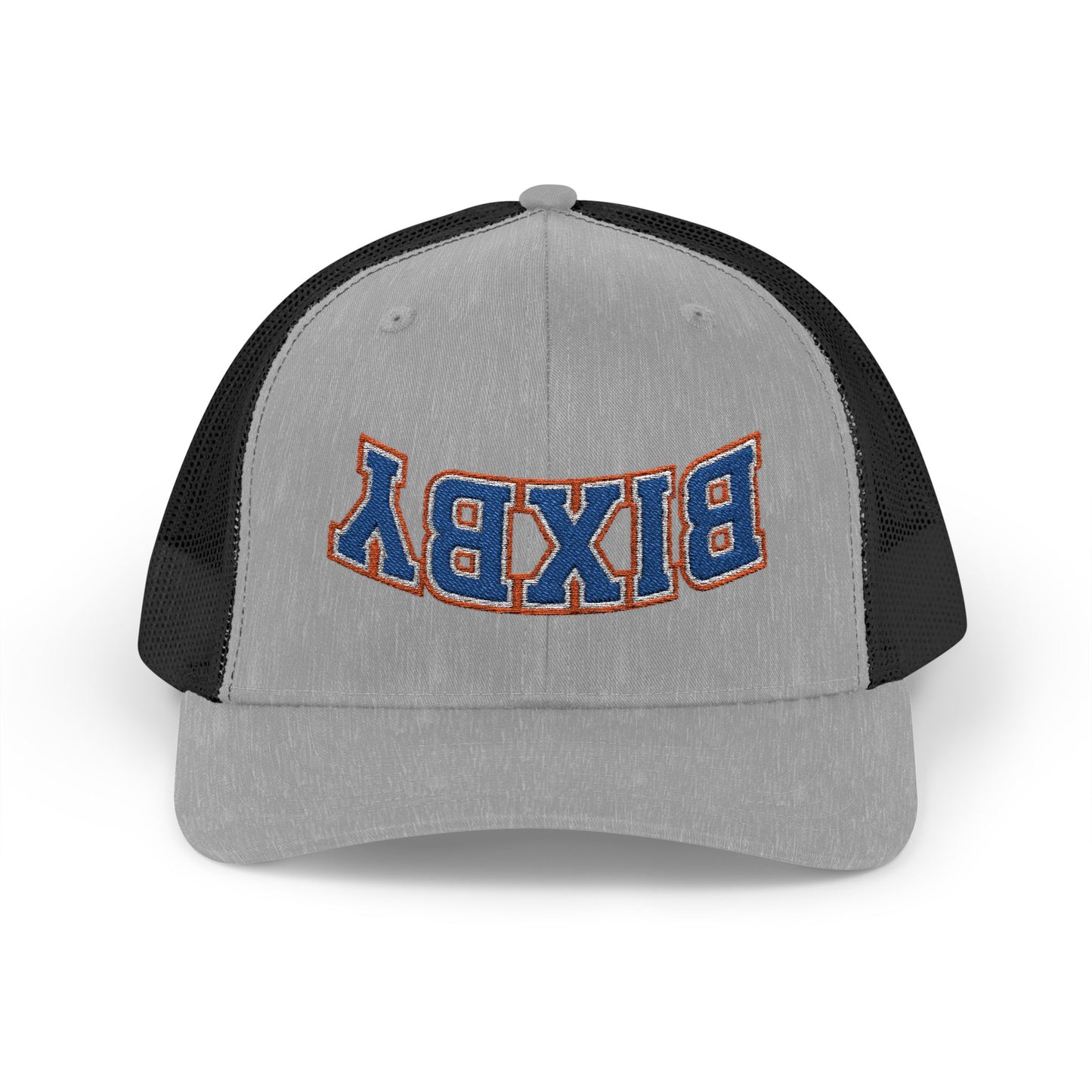 Upside-Down Embroidered Bixby Trucker Snapback