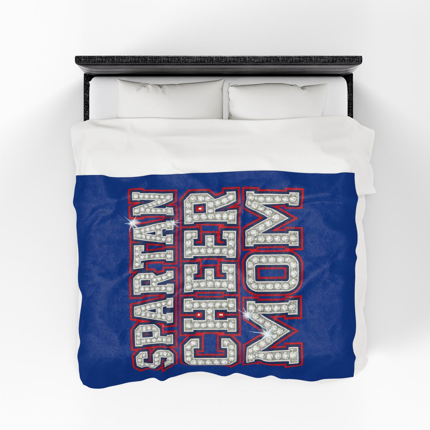 Spartan Cheer Mom Velveteen Plush Blanket