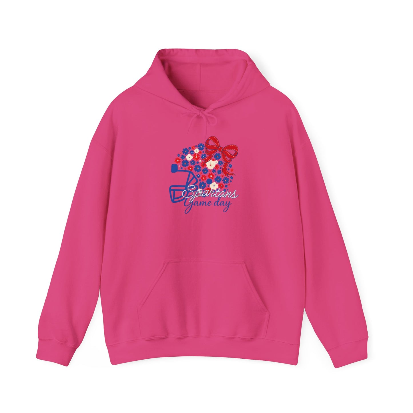 Bixby Spartans Floral Helmet Gameday Hoodie
