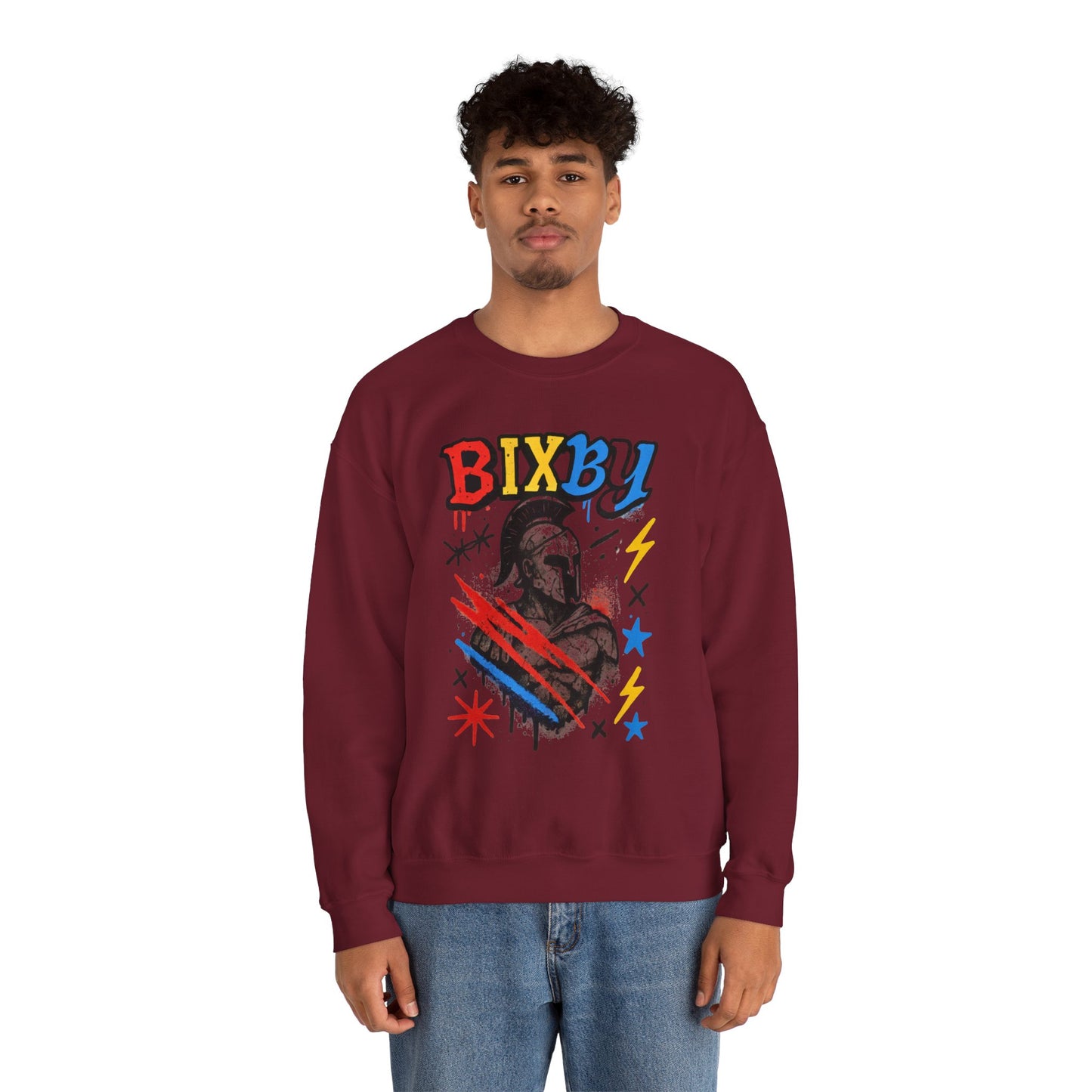 Bixby Spartan Graffiti Chaos Gildan Sweatshirt
