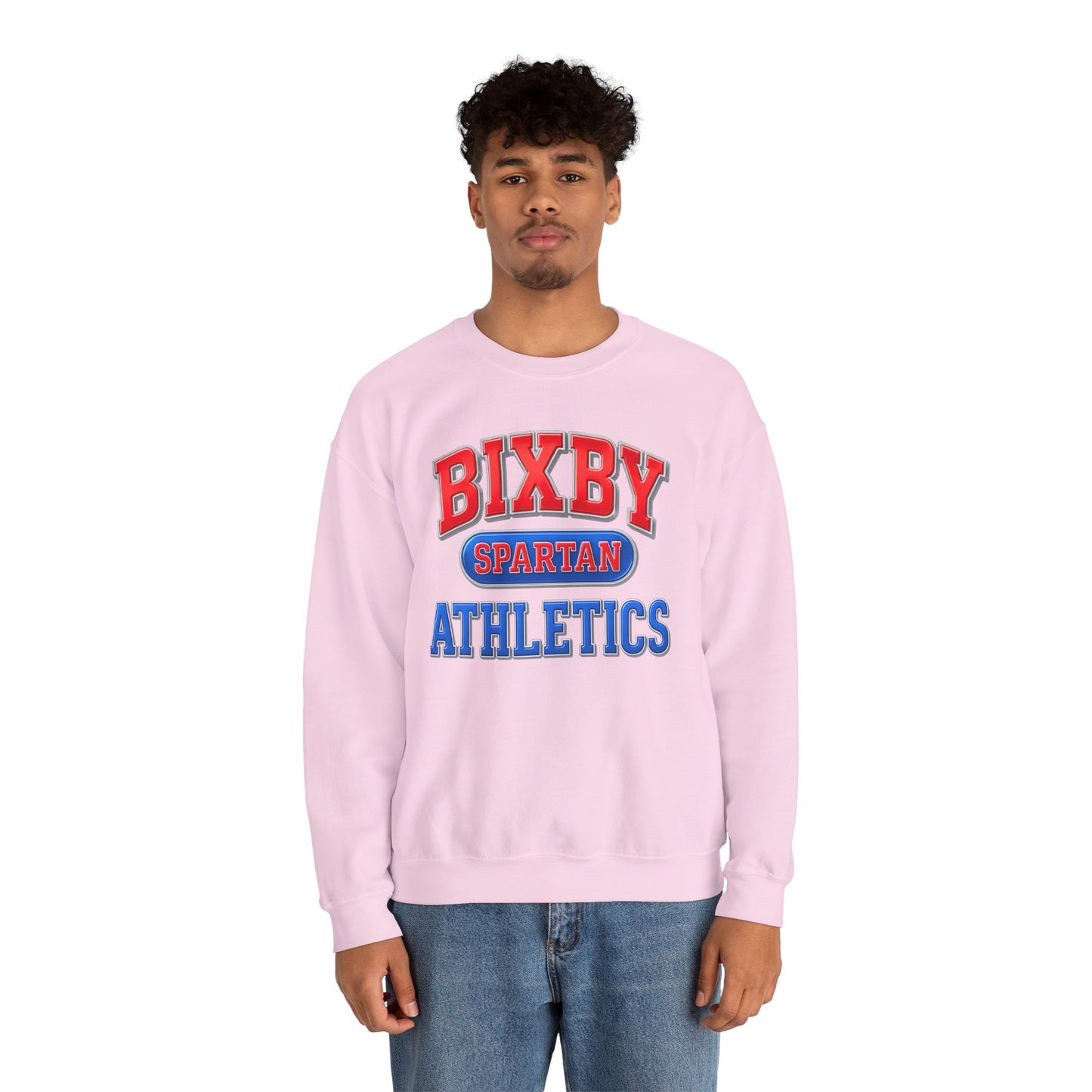 Bixby Spartan Athletics Metallic Gildan Sweatshirt