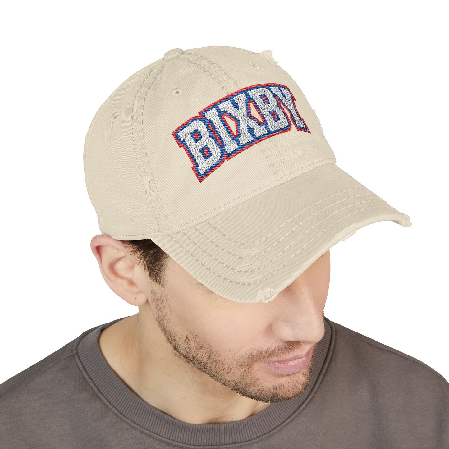 Bixby Embroidered Vintage Distressed Ballcap