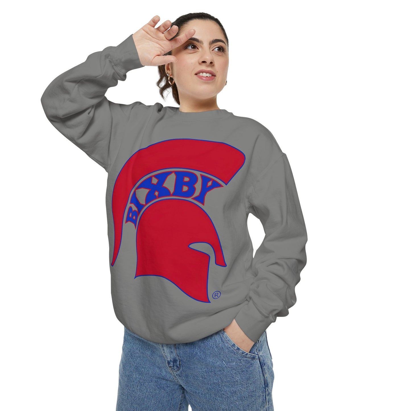 Bixby Spartan White Logo Sweatshirt