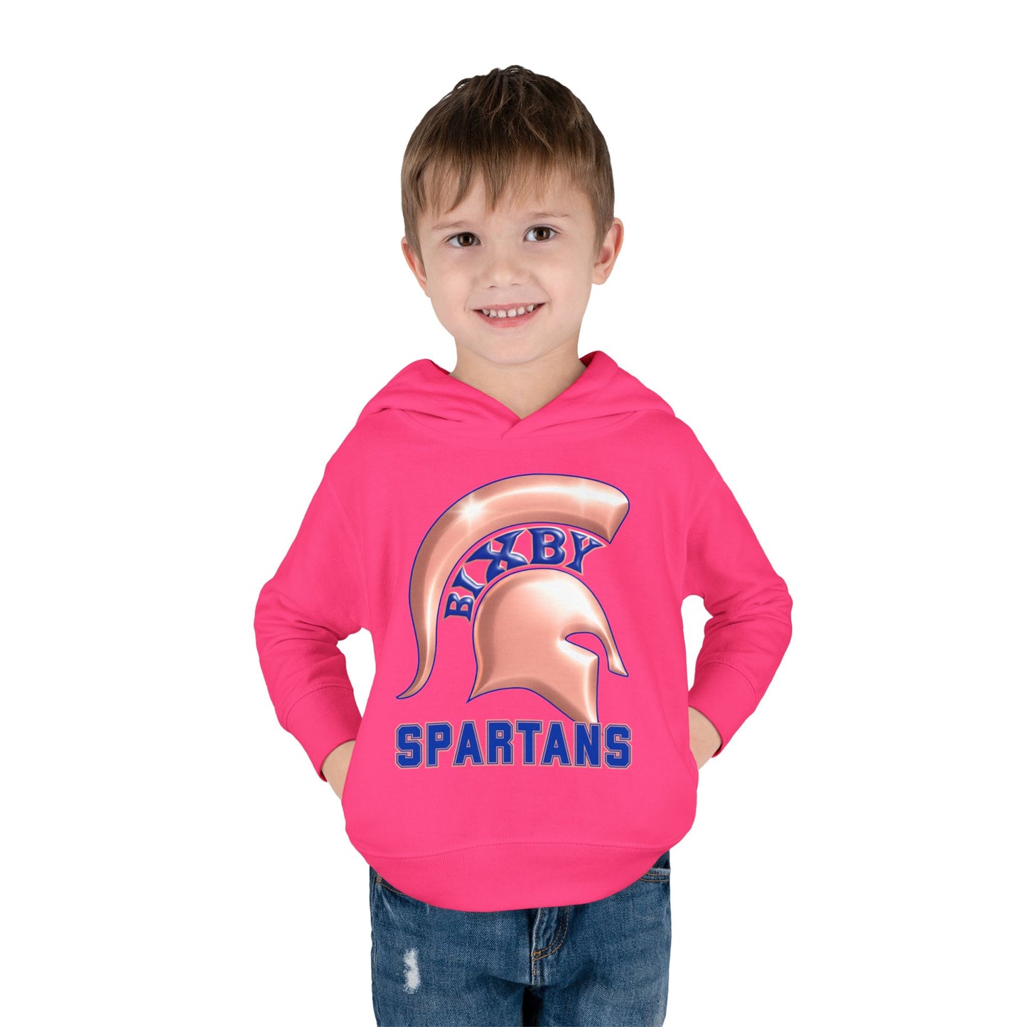 Bixby Spartans Metallic Rose Gold Toddler Rabbit Skins Hoodie