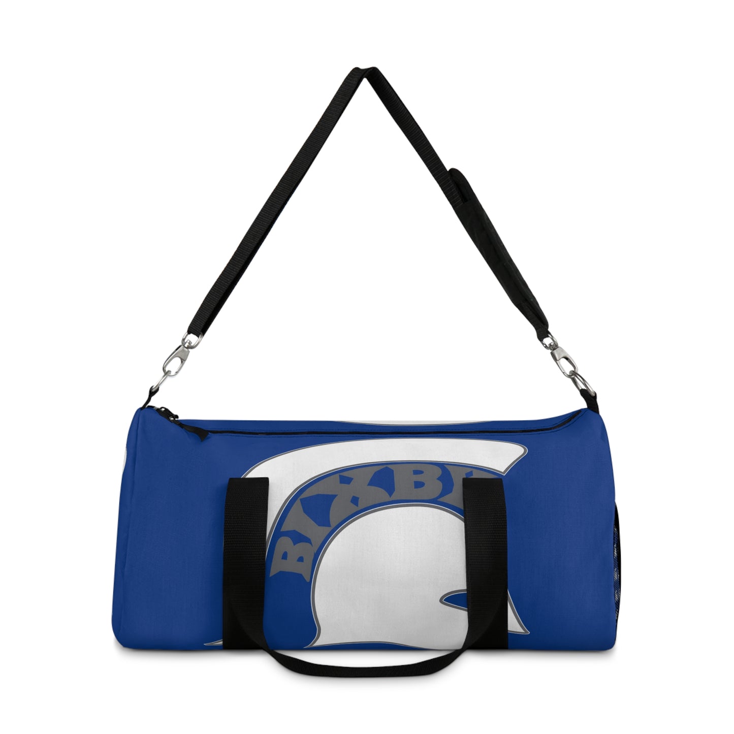Spartan White Logo Athletic Duffel Bag