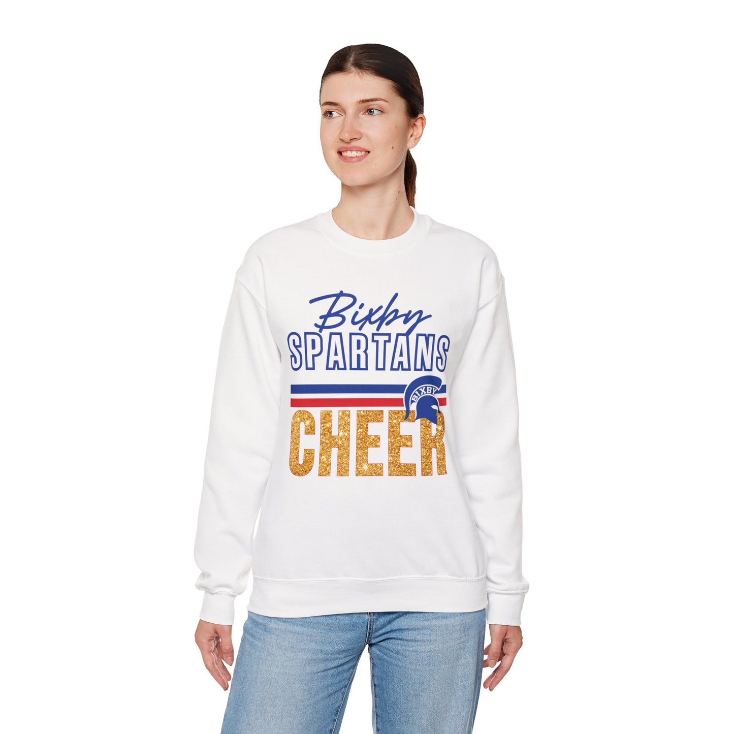 Bixby Spartans Cheer Gildan Sweatshirt