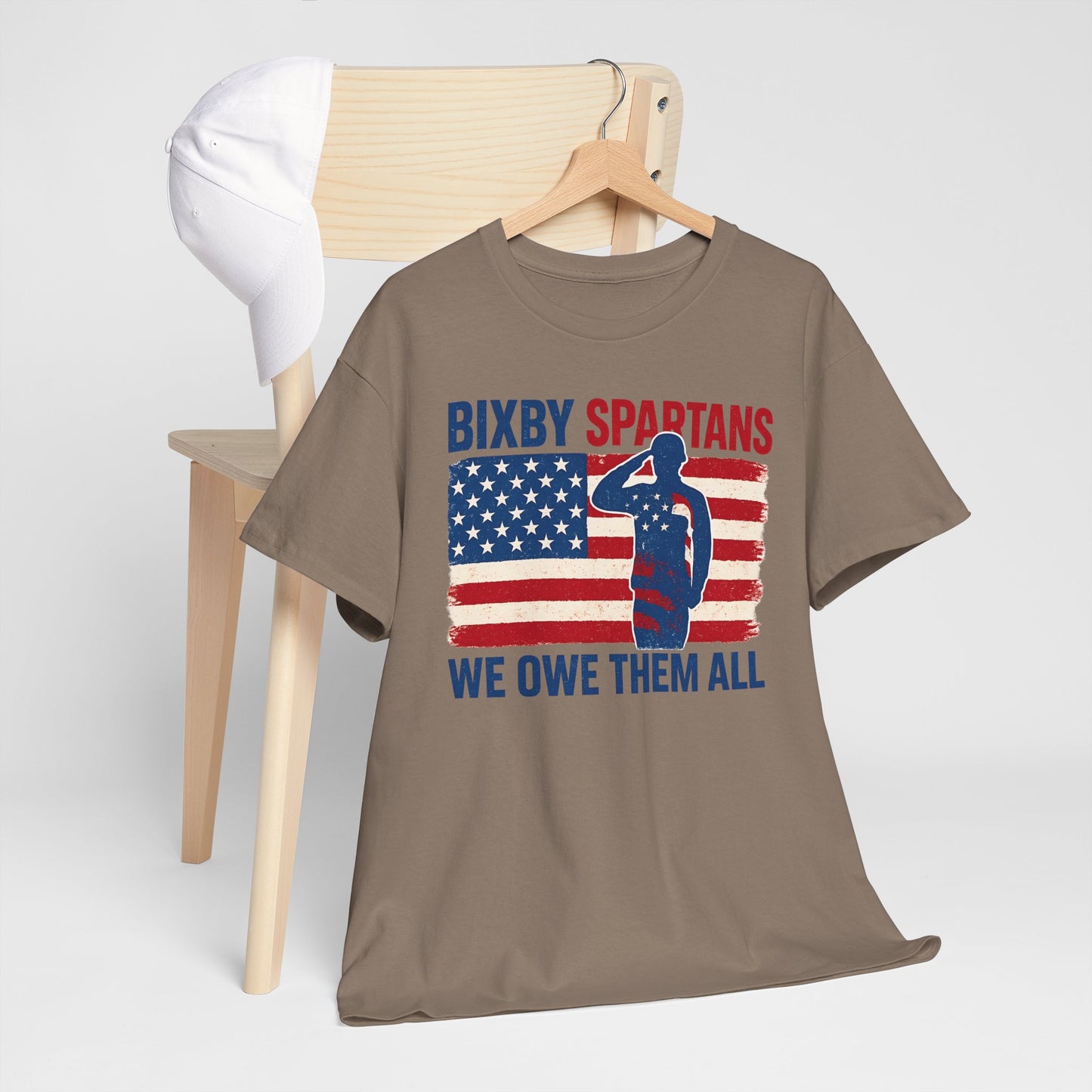 Spartans We Owe Them All Gildan Tee