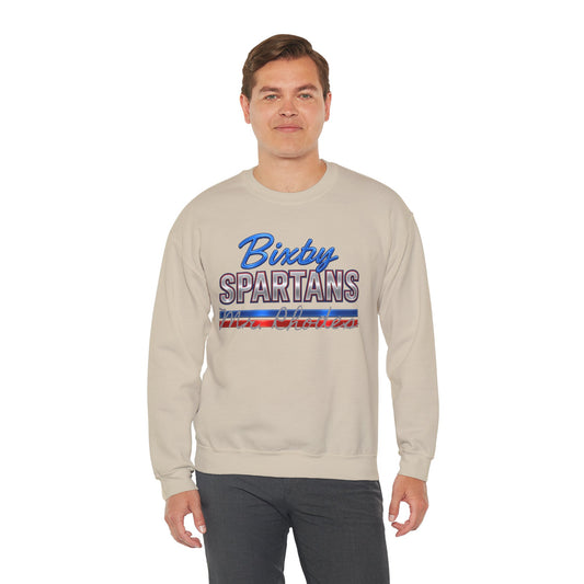 Personalized Bixby Spartans Metallic Gildan Sweatshirt