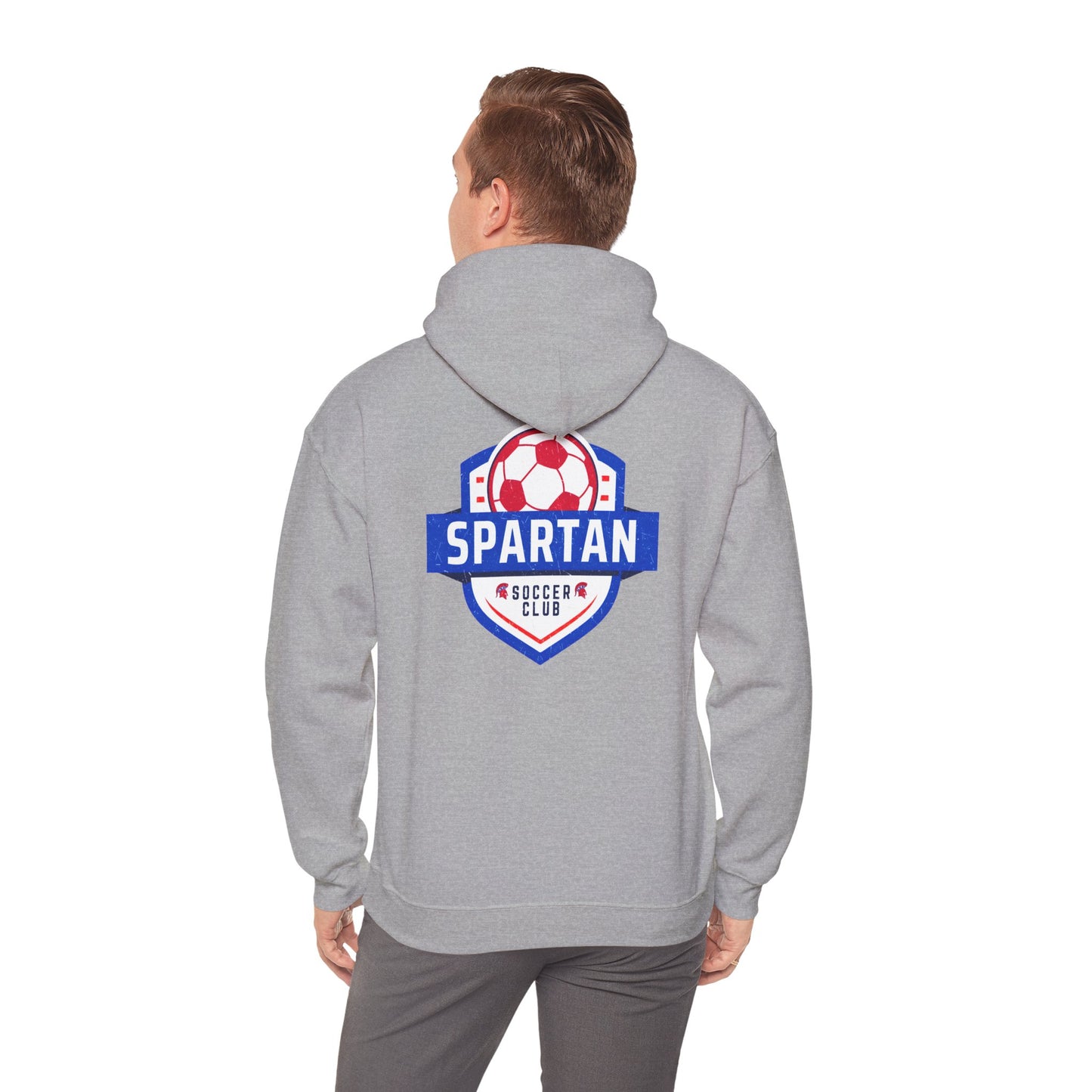 Spartan Soccer Club Distressed Crest Gildan Hoodie