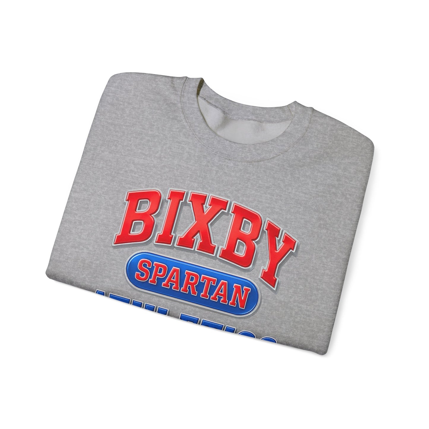 Bixby Spartan Athletics Metallic Gildan Sweatshirt